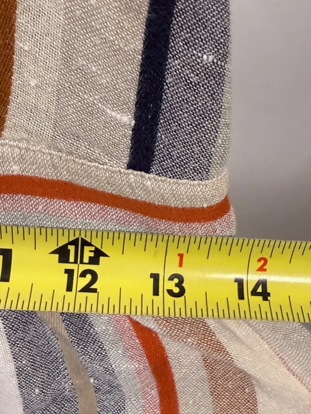 American Eagle Striped Linen Blend Cutout Romper Medium